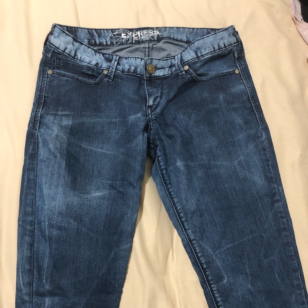 Express acid wash crop pant